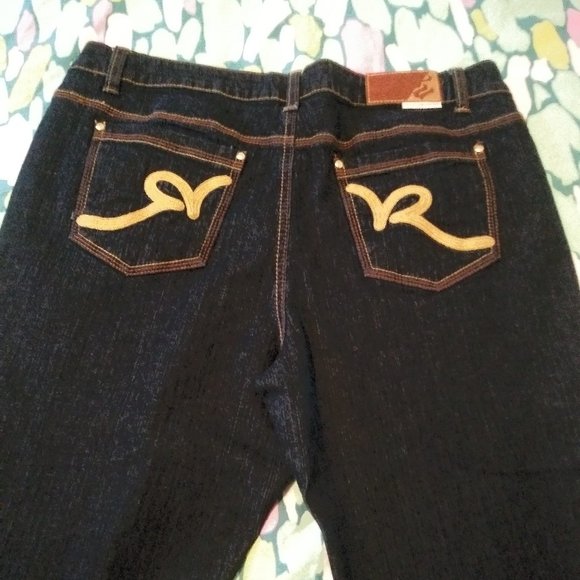 Ladies Dark Denim Jeans by RocaWear - Picture 4 of 8